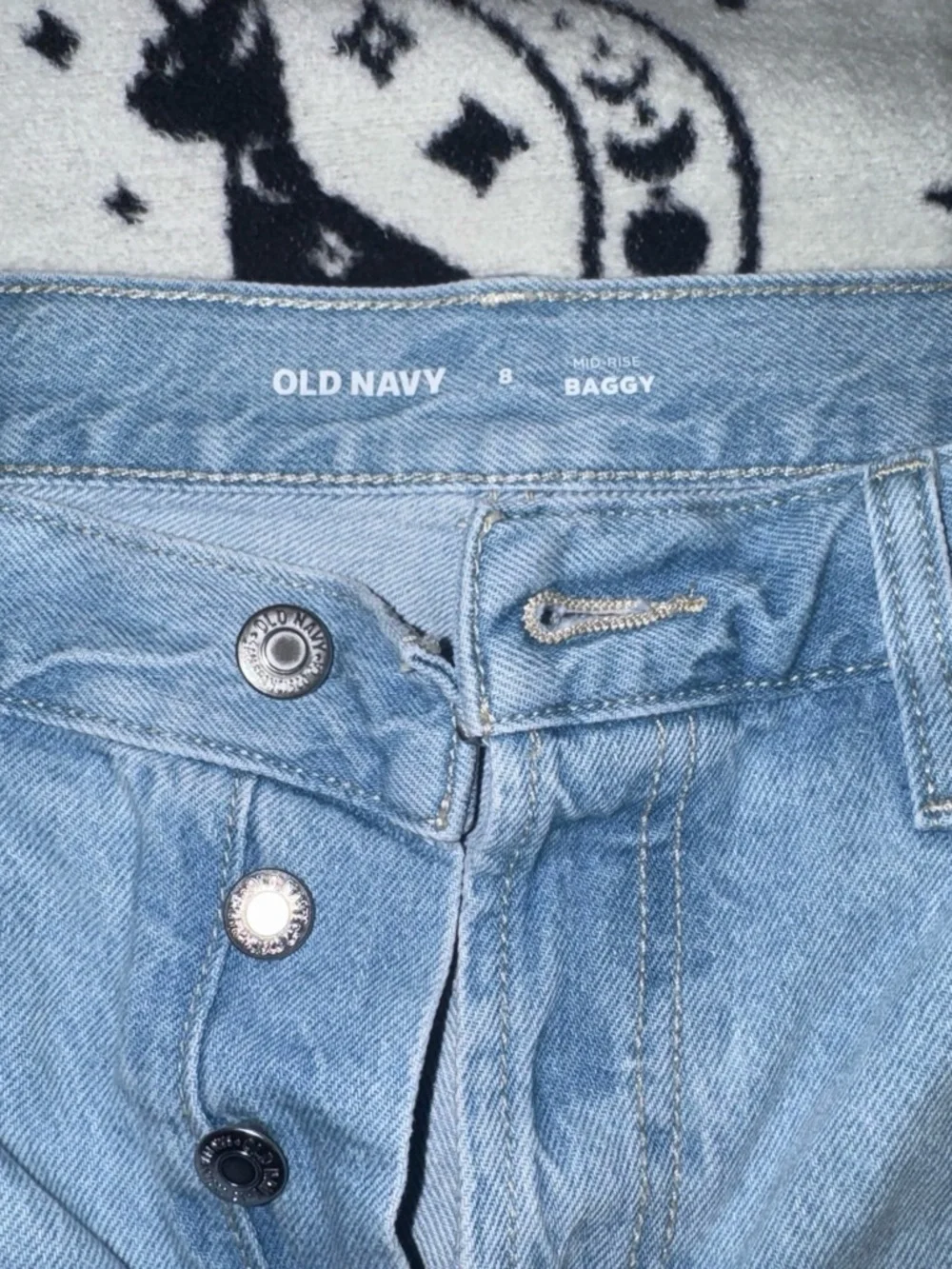 Old Navy Light Wash Denim Baggy Shorts